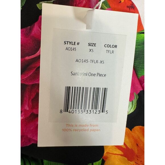 Andie Swim The Santorini One Piece Compression Minimalist Floral NWT X Small - Picture 5 of 8